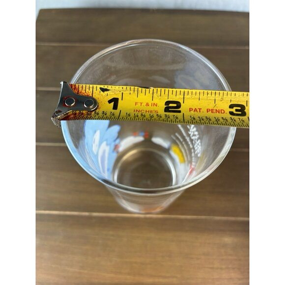 Vintage 1983 Pizza Hut Collectors Series Care Bear Grumpy Bear Glass Tumbler 6" - Picture 5 of 7